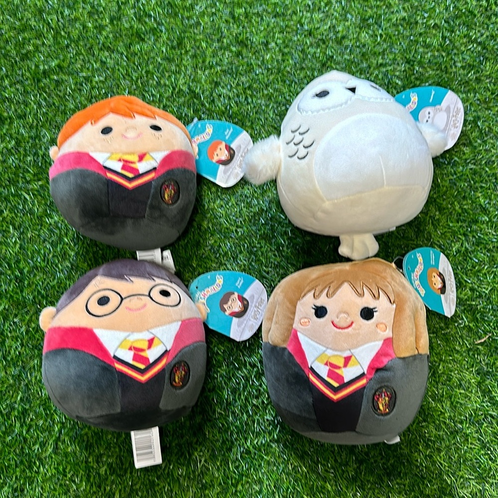 BNWT SQUISHMALLOW SET OF 4 6” HARRY POTTER COLLECTION